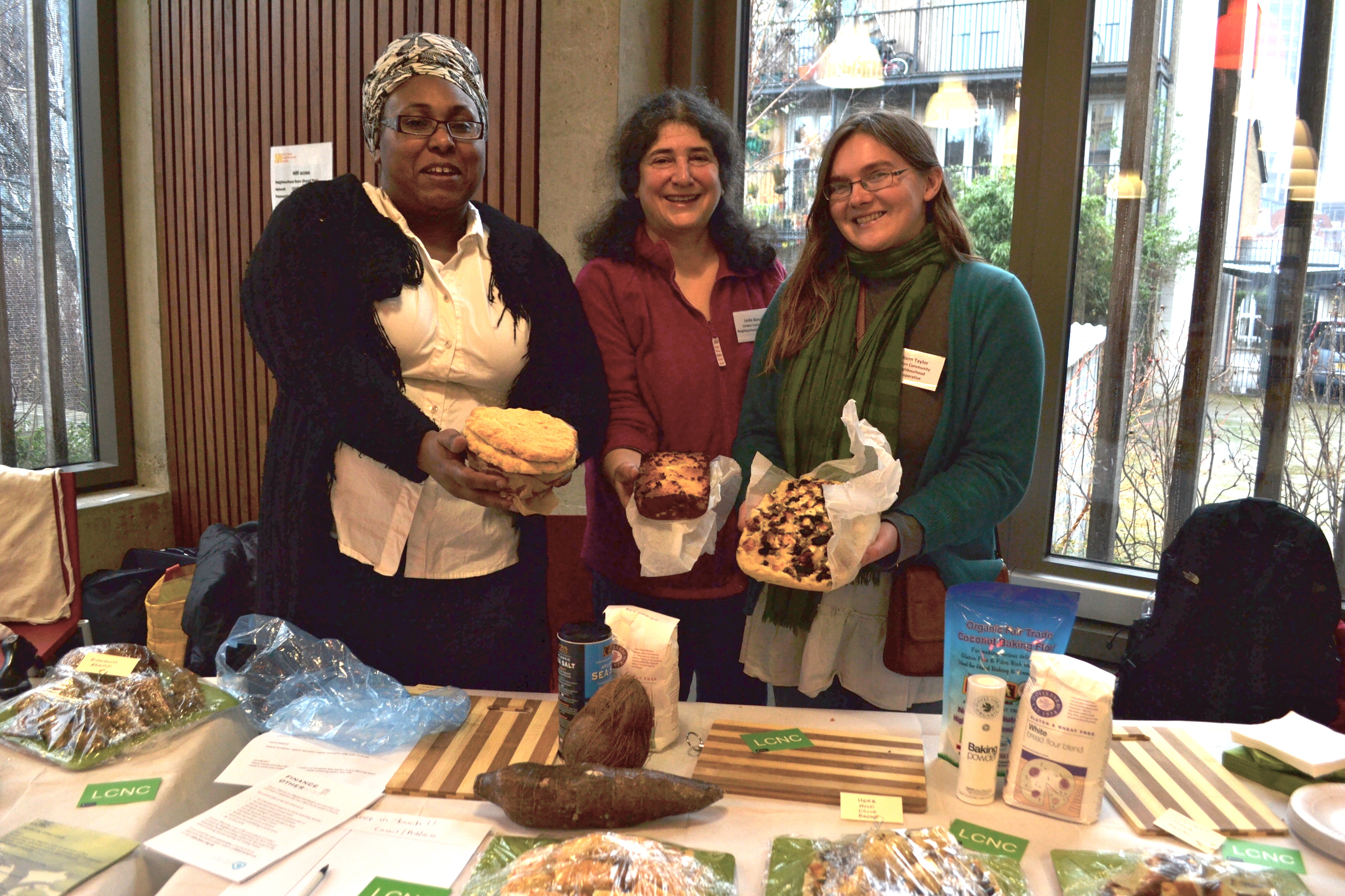 Dee Woods, Leslie Barson and Alison Taylor of London Community Neighbourhood Co-operative