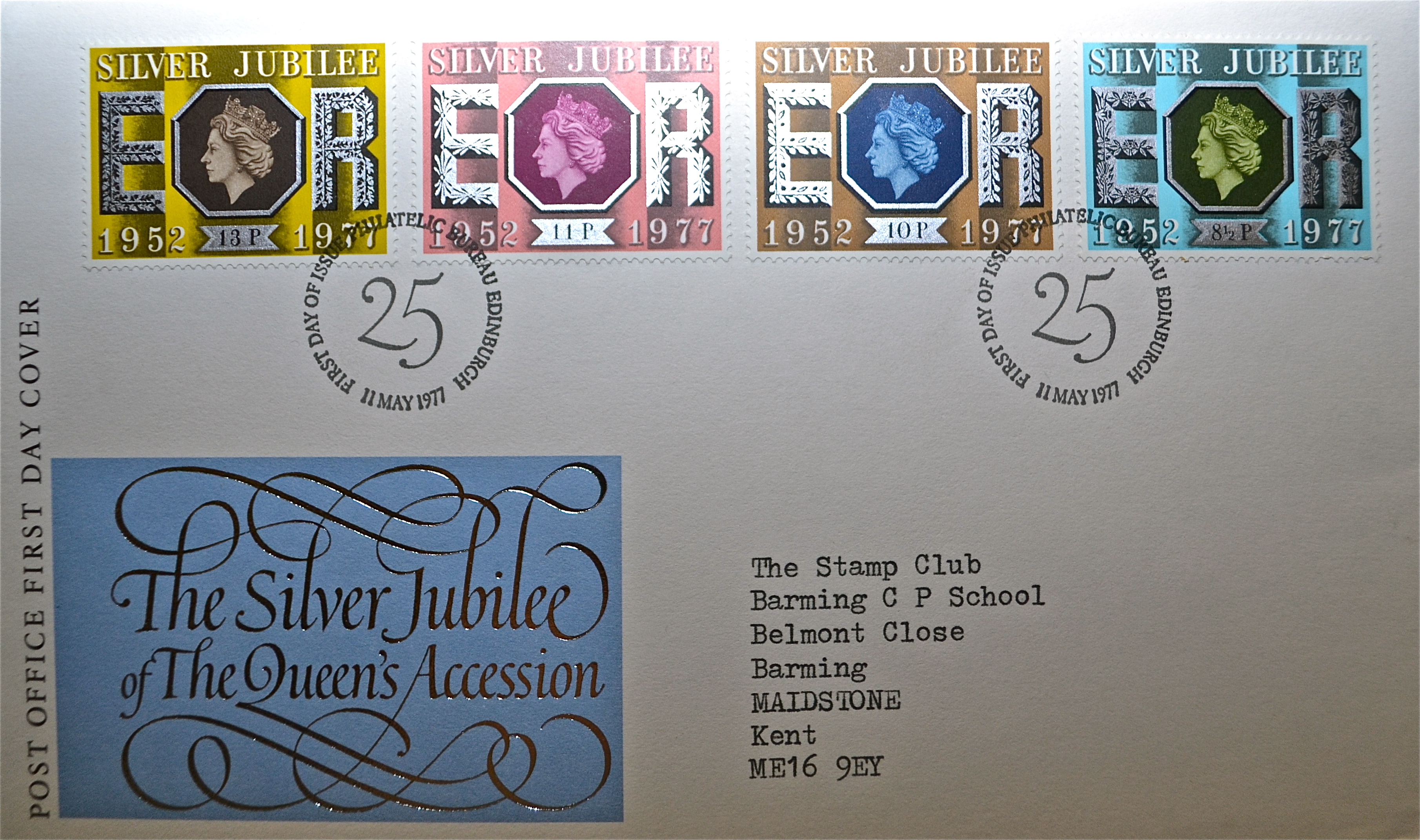 First Day Cover - Silver Jubilee